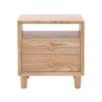 Christopher Knight Home Ramona Table de chevet moderne avec 2 tiroirs et étagère ouverte