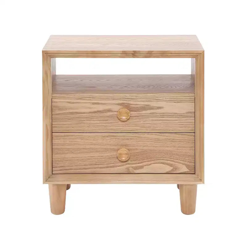 Christopher Knight Home Ramona Table de chevet moderne avec 2 tiroirs et étagère ouverte