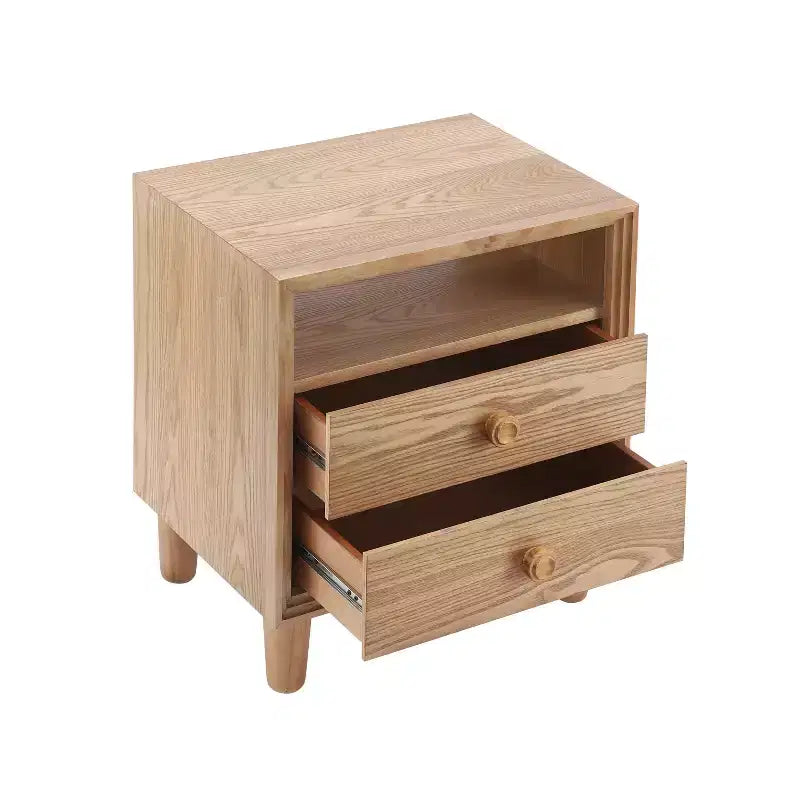 Christopher Knight Home Ramona Table de chevet moderne avec 2 tiroirs et étagère ouverte