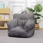 Fauteuil Poire pour Enfants, Chaise Confortable pour Tout-Petits avec Ours Fraise, Canapé Poire pour Tout-Petits Garçons et Filles, Canapé Paresseux Housse en Velours Côtelé Doux