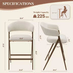 Chaise de salle à manger en tissu doux avec dossier incurvé et pieds aspect bois, chaise d'appoint de cuisine avec repose-pieds intégré