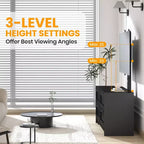 Meuble TV avec support et 4 tiroirs de rangement pour salon, chambre à coucher, compatible avec les téléviseurs de 32/45/55/65/75/80 pouces