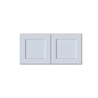 CASAINC 36 W x 18 H x 27 D Shaker Base Kitchen Cabinet with Double Doors, Solid Wood Frame, Water-Based Low-VOC Paint, Soft-Close, RTA, Dove Gray