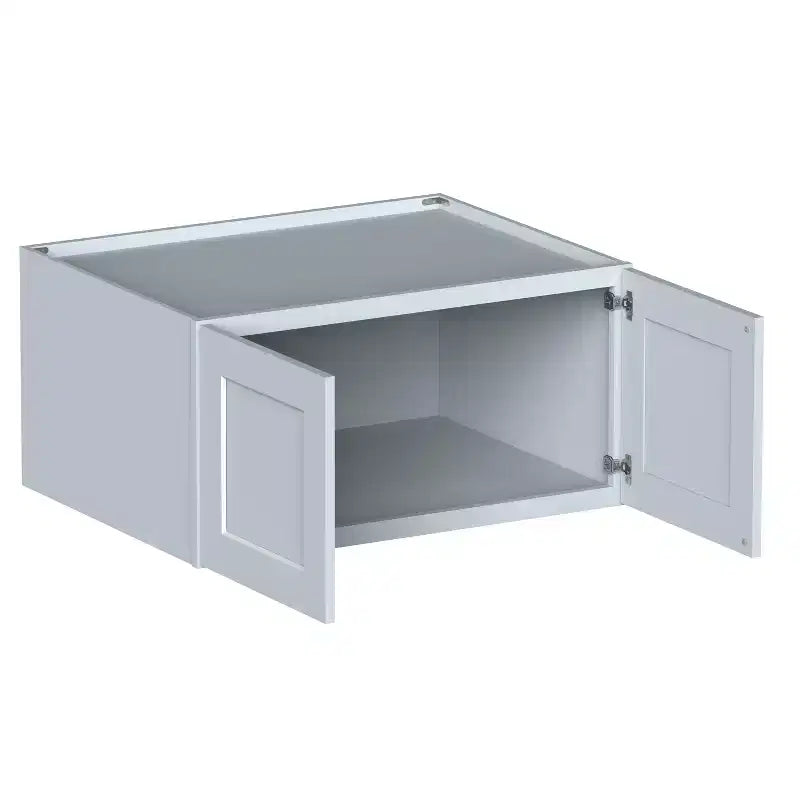 Meuble bas de cuisine CASAINC 36 L x 18 H x 27 P Shaker avec double portes, cadre en bois massif, peinture à base d'eau à faible teneur en COV, fermeture en douceur, prêt à assembler, gris tourterelle