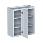 Meuble de cuisine bas Shaker CASAINC, 27 L x 30 H x 12 P, cadre en bois massif, peinture à l'eau à faible teneur en COV, fermeture douce, RTA, gris tourterelle