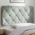 vidaXL Coussin de tête de lit Oreiller décoratif capitonné pour chambre à coucher en velours