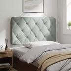 vidaXL Coussin de tête de lit Oreiller décoratif capitonné pour chambre à coucher en velours