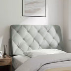 vidaXL Coussin de tête de lit Oreiller décoratif capitonné pour chambre à coucher en velours