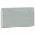 vidaXL Coussin de tête de lit Oreiller décoratif capitonné pour chambre à coucher en velours