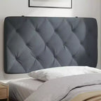 vidaXL Coussin de tête de lit Oreiller décoratif capitonné pour chambre à coucher en velours