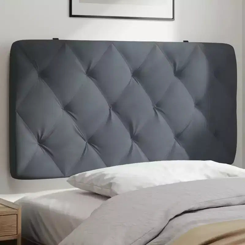 vidaXL Coussin de tête de lit Oreiller décoratif capitonné pour chambre à coucher en velours