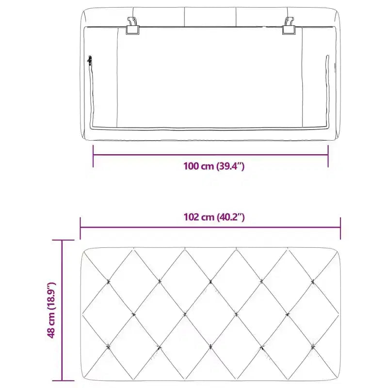vidaXL Coussin de tête de lit Oreiller décoratif capitonné pour chambre à coucher en velours