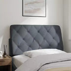 vidaXL Coussin de tête de lit Oreiller décoratif capitonné pour chambre à coucher en velours