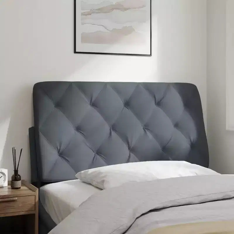 vidaXL Coussin de tête de lit Oreiller décoratif capitonné pour chambre à coucher en velours