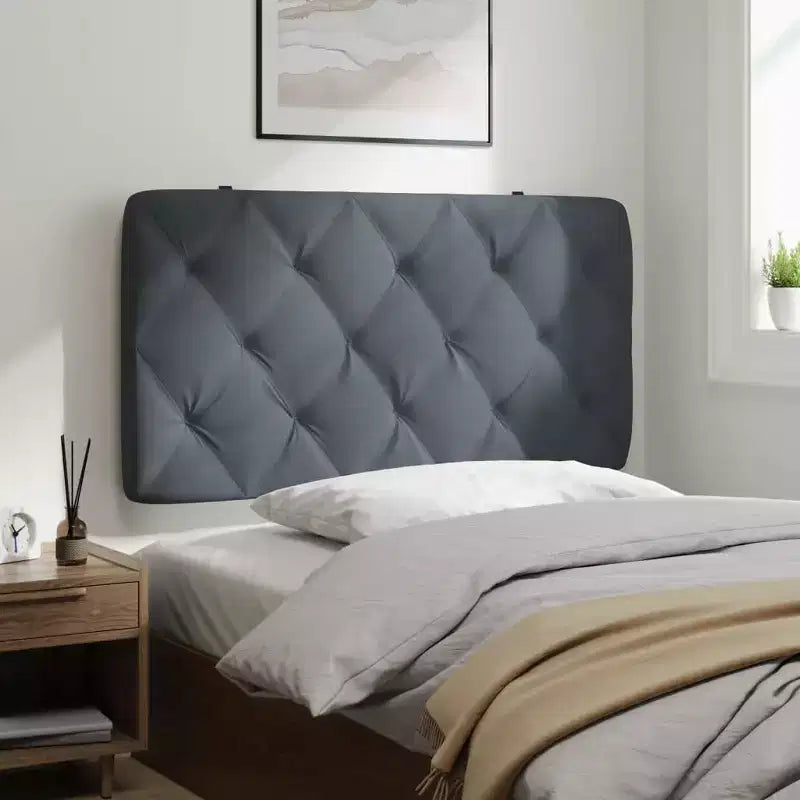 vidaXL Coussin de tête de lit Oreiller décoratif capitonné pour chambre à coucher en velours