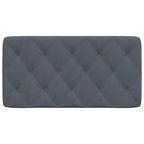 vidaXL Coussin de tête de lit Oreiller décoratif capitonné pour chambre à coucher en velours