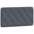 vidaXL Headboard Cushion Decorative Upholstered Pillow Back Bedroom Velvet