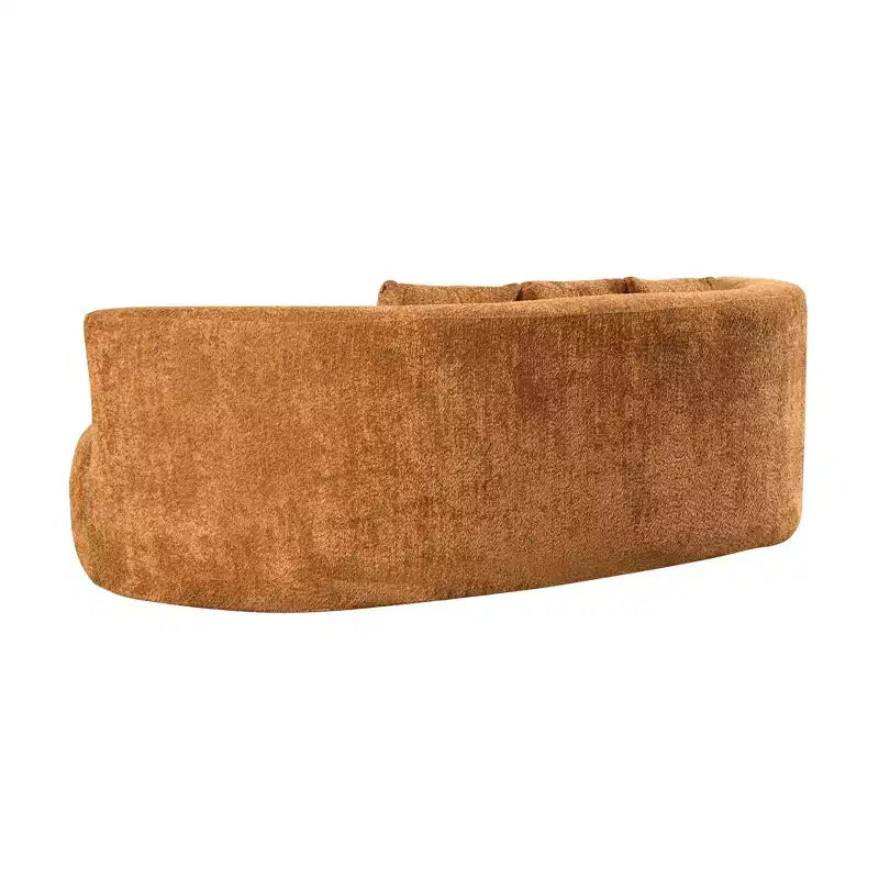 Canapé 3 places moderne incurvé rembourré en bouclé Christopher Knight Home Grazia 90''