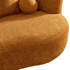 Canapé 3 places moderne incurvé rembourré en bouclé Christopher Knight Home Grazia 90''