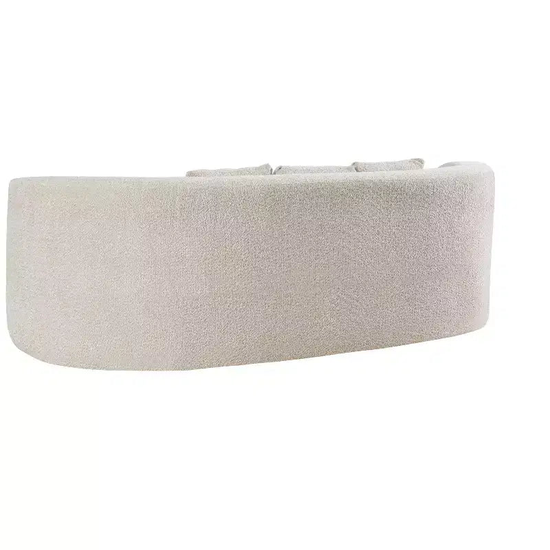 Canapé 3 places moderne incurvé rembourré en bouclé Christopher Knight Home Grazia 90''