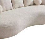 Canapé 3 places moderne incurvé rembourré en bouclé Christopher Knight Home Grazia 90''