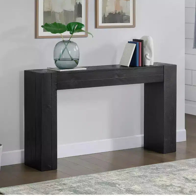 Console en bois massif Stockyard de 56 pouces