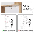 Étagère d'angle 6 niveaux emboîtable en bois clair Famapy