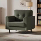 Fauteuil d'appoint surdimensionné, Fauteuil de salon rembourré, Fauteuil de canapé individuel, Fauteuil de lecture confortable pour appartement, chambre, bureau