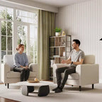 Fauteuil d'appoint surdimensionné, Fauteuil de salon rembourré, Fauteuil de canapé individuel, Fauteuil de lecture confortable pour appartement, chambre, bureau