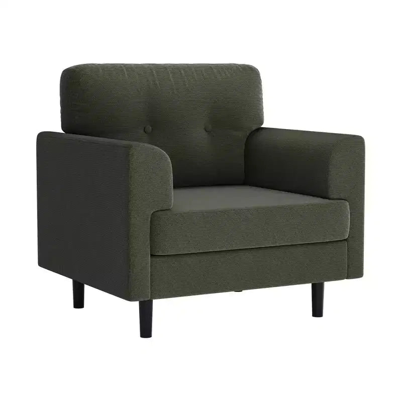 Fauteuil d'appoint surdimensionné, Fauteuil de salon rembourré, Fauteuil de canapé individuel, Fauteuil de lecture confortable pour appartement, chambre, bureau