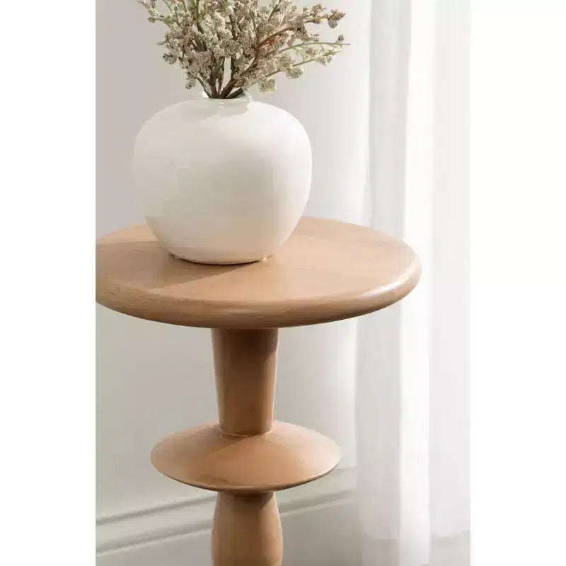Table d'appoint Kate and Laurel Avenal, 9x9x22, Naturel
