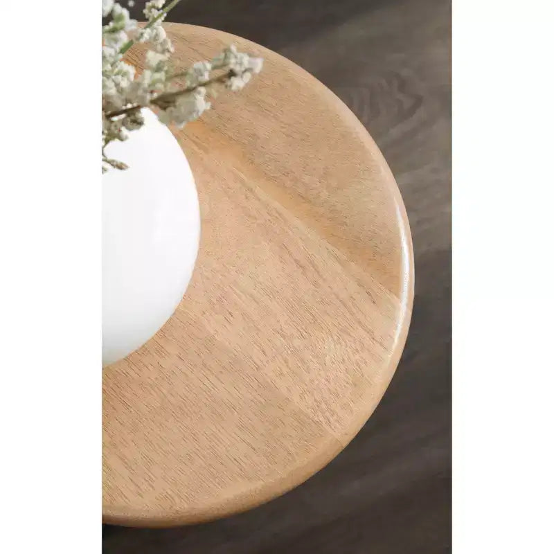 Table d'appoint Kate and Laurel Avenal, 9x9x22, Naturel