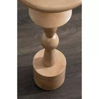Table d'appoint Kate and Laurel Avenal, 9x9x22, Naturel
