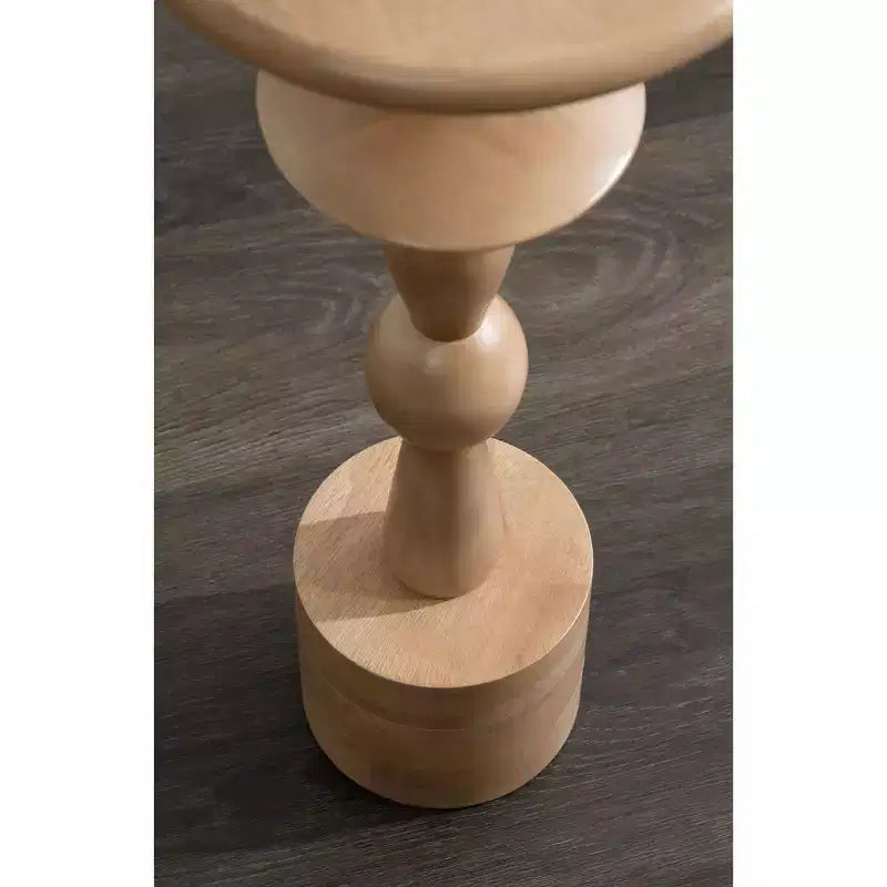 Table d'appoint Kate and Laurel Avenal, 9x9x22, Naturel