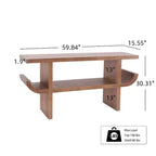 Christopher Knight Home Devika, table console moderne en bois avec étagère ouverte