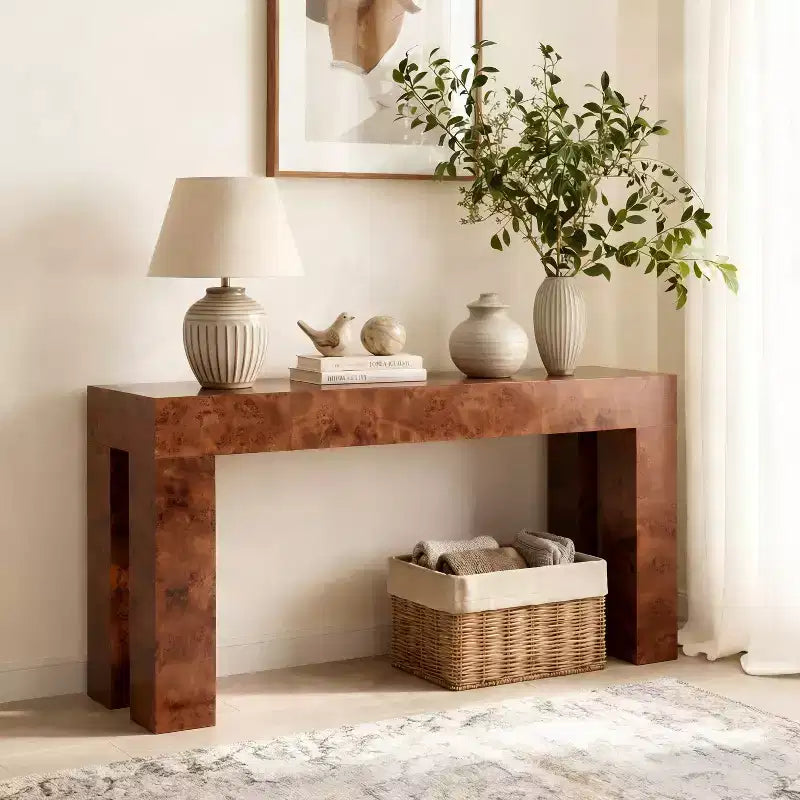 Christopher Knight Home Devika, table console moderne en bois avec étagère ouverte