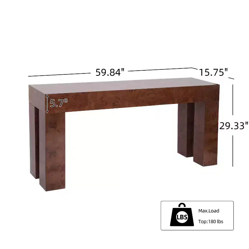 Christopher Knight Home Devika, table console moderne en bois avec étagère ouverte