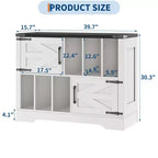 Meuble de rangement pour disques vinyles de 99 cm, meuble de lecture de disques vinyles en bois de style ferme avec armoire de rangement et 2 portes coulissantes pour salon ou chambre à coucher