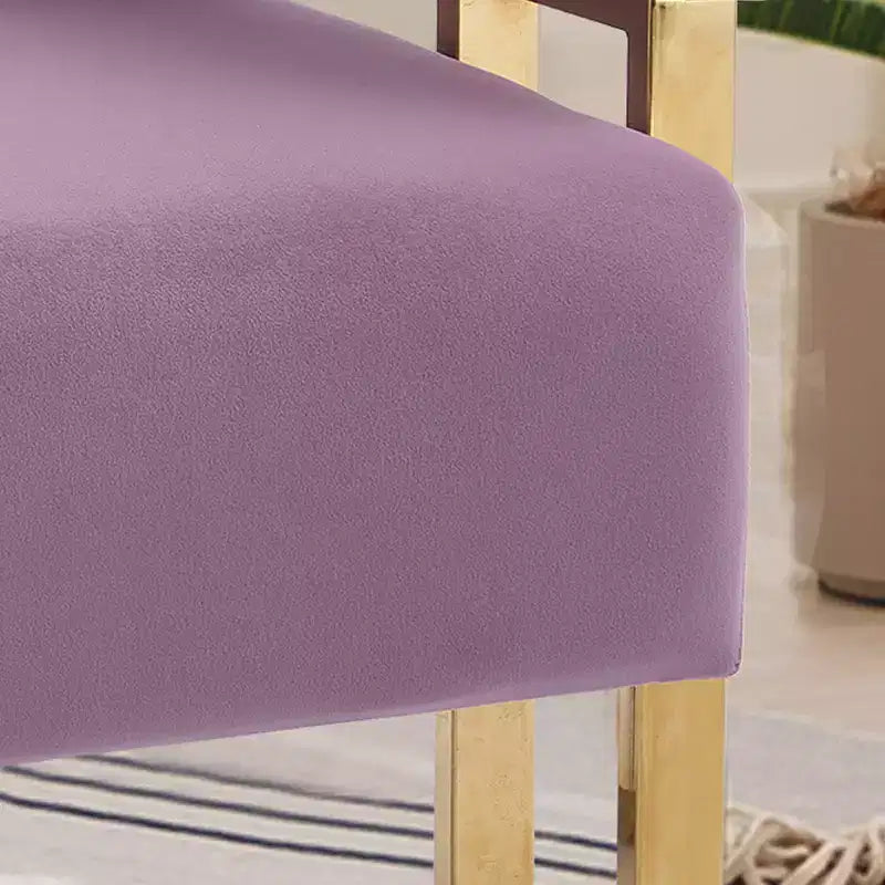 Lot de 2 fauteuils d'appoint modernes rembourrés avec pieds en métal doré pour salon, chambre ou bureau