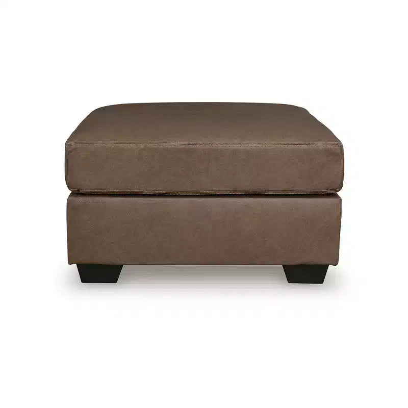 Signature Design by Ashley Walker Point Grand pouf d'appoint, Faux cuir, Caramel