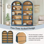 GDFStudio Herty Lot de 2 bibliothèques hautes autoportantes avec armoire de rangement et étagère