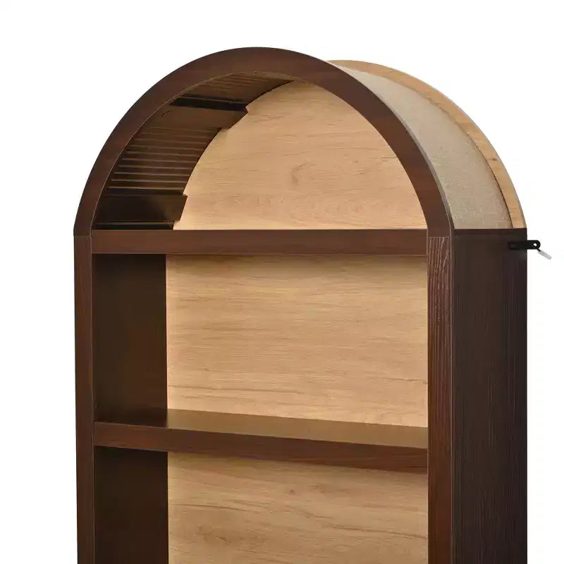 GDFStudio Herty Lot de 2 bibliothèques hautes autoportantes avec armoire de rangement et étagère