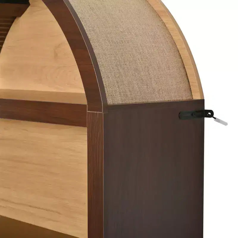 GDFStudio Herty Lot de 2 bibliothèques hautes autoportantes avec armoire de rangement et étagère