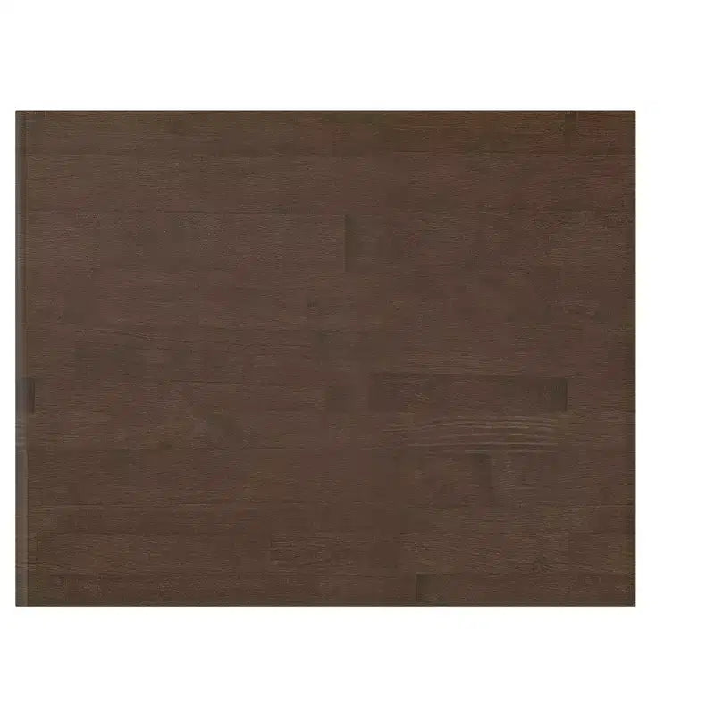Table de chevet Devlin en bois massif, 50 cm de large, style industriel Mid-Century, marron noyer