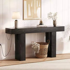 Console avec prise électrique, Table de canapé extra longue derrière le canapé, Table d'entrée étroite pour couloir, entrée, salon