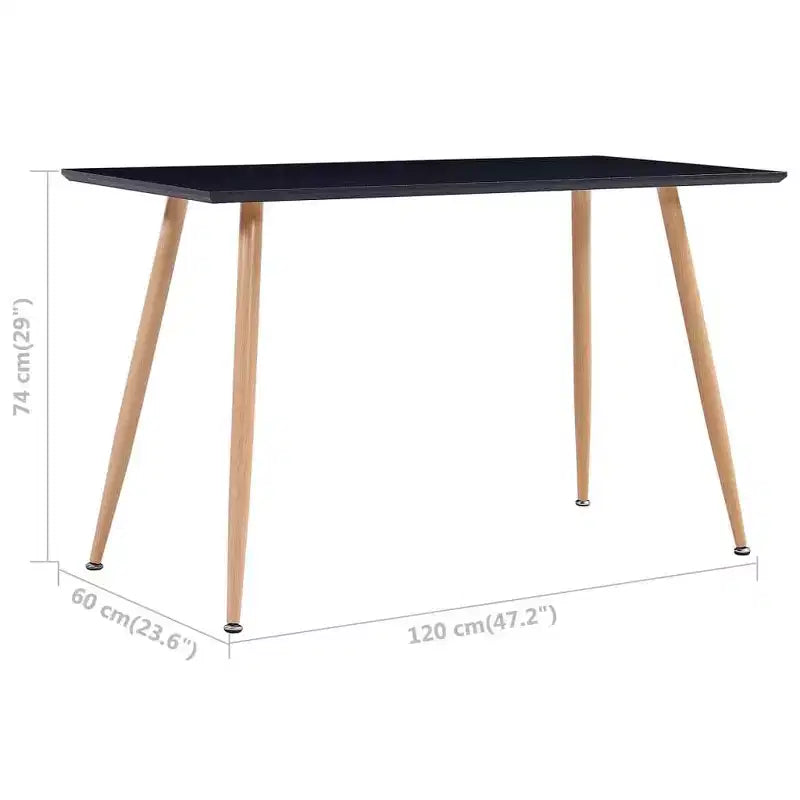 Table à manger rectangulaire de plusieurs coloris
