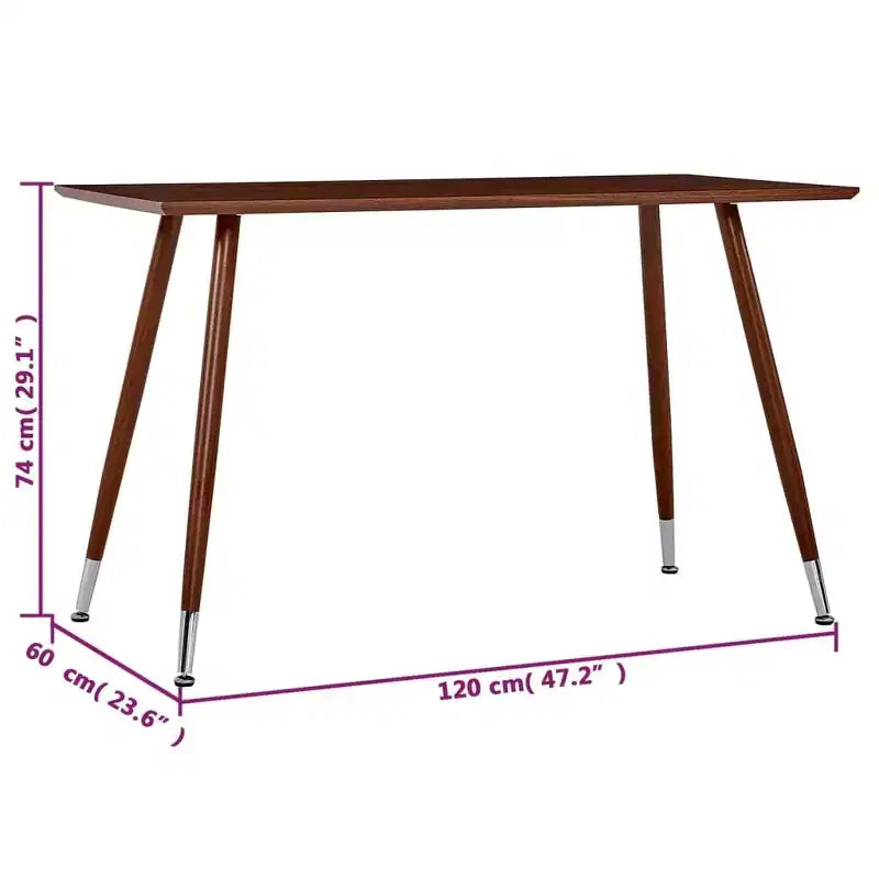 Table à manger rectangulaire de plusieurs coloris