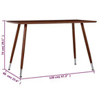 Table à manger rectangulaire de plusieurs coloris