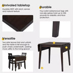 GDFStudio Zamora 29-45 Table à manger extensible avec pieds en bois d'hévéa