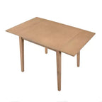 GDFStudio Zamora 29-45 Table à manger extensible avec pieds en bois d'hévéa